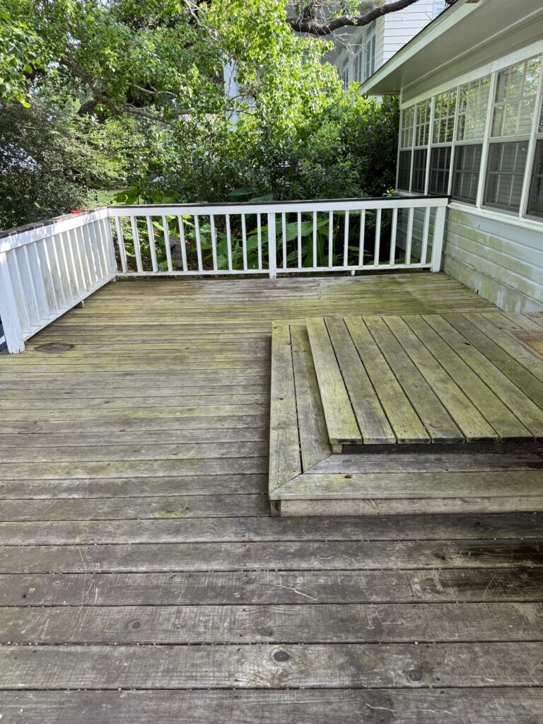 Pressure Washing for a Deck