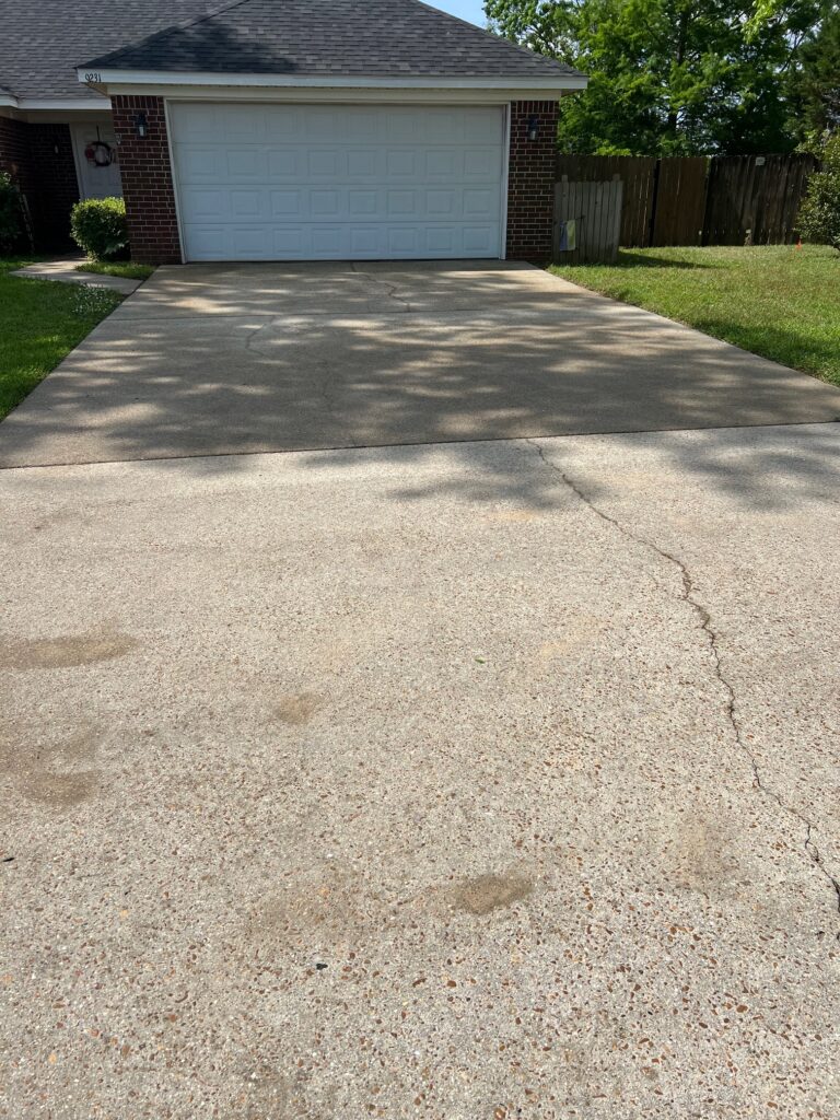 Pressure Washing a Driveway